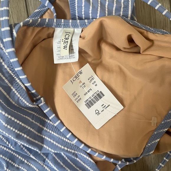 NWT J.Crew Seersucker Bathing Suit - Picture 4 of 8